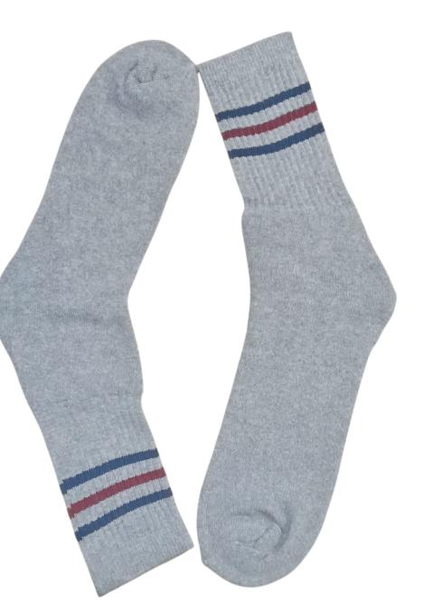 Sosete Bărbați 2/set,Inalte,Interior Flausat,Culoare Gri ,En-gros